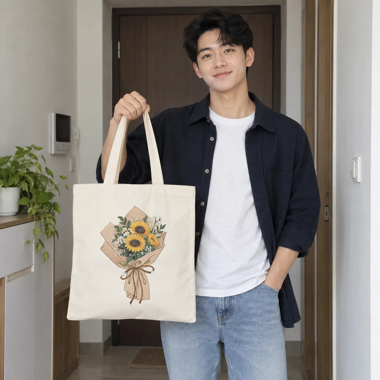 Ảnh thực tế Túi Canvas Đựng Quà In Theo Yêu Cầu tại Tuivaikhongdet.vn