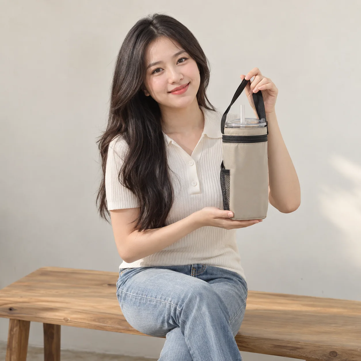 Ảnh thực tế Túi Giữ Nhiệt Đựng Ly Trà Sữa tại Tuivaikhongdet.vn