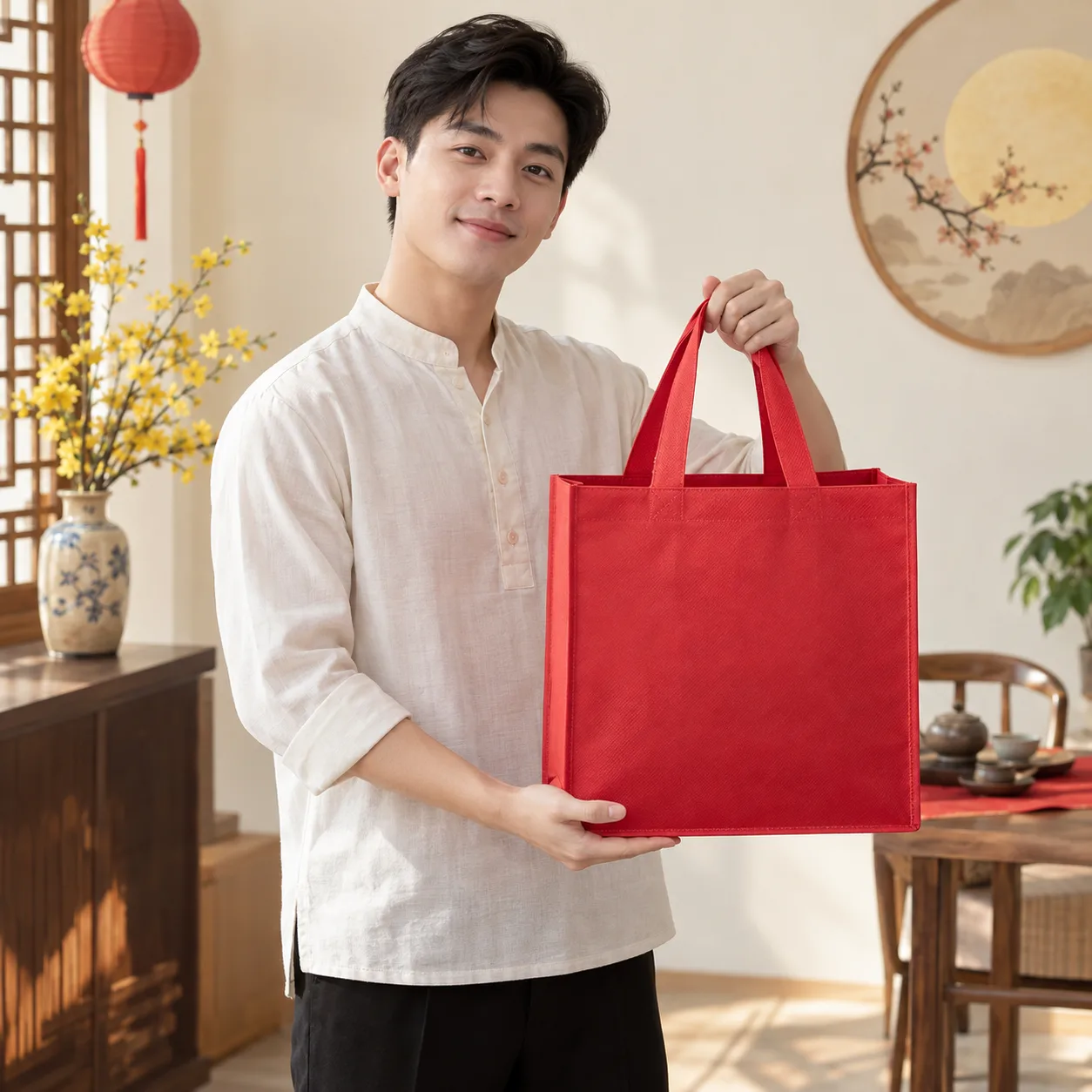 Ảnh thực tế Túi Không Dệt Đựng Hộp Bánh Trung Thu tại Tuivaikhongdet.vn