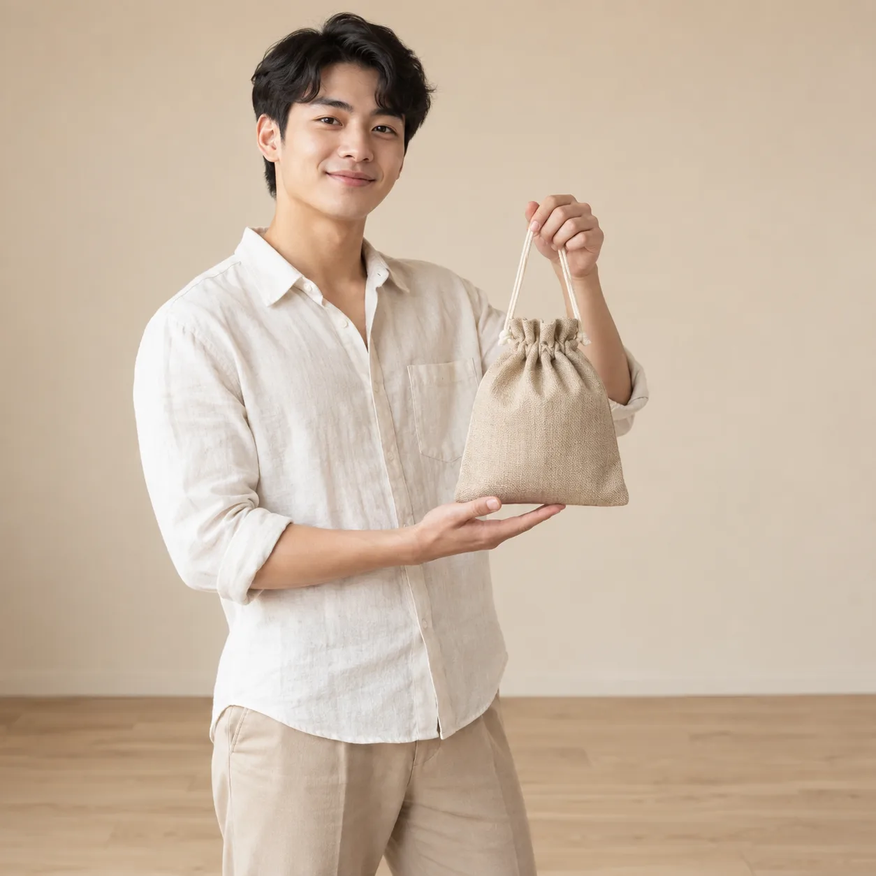 Ảnh thực tế Túi Linen Đựng Hộp Trang Sức tại Tuivaikhongdet.vn