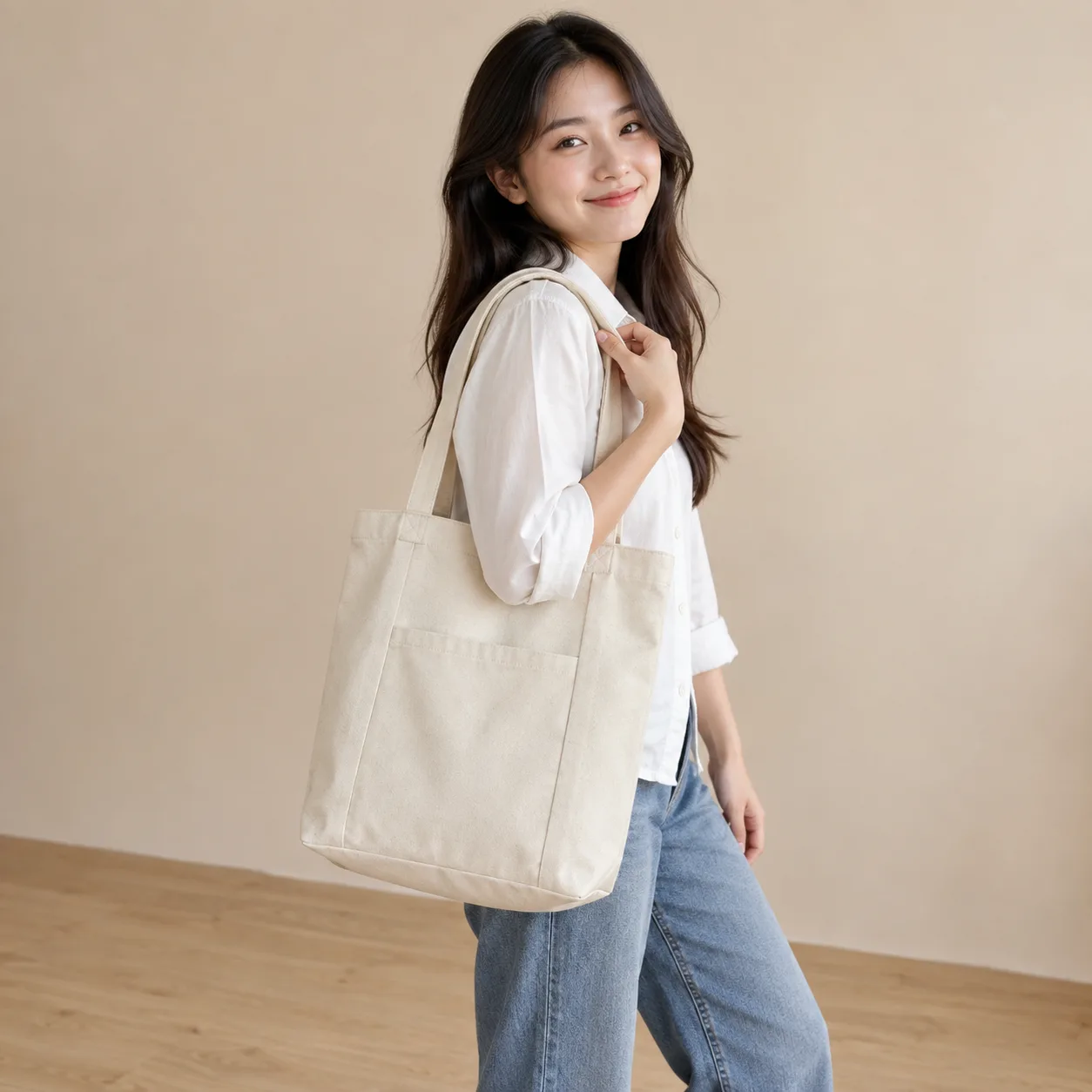 Ảnh thực tế Túi Tote Canvas Dùng Hằng Ngày tại Tuivaikhongdet.vn